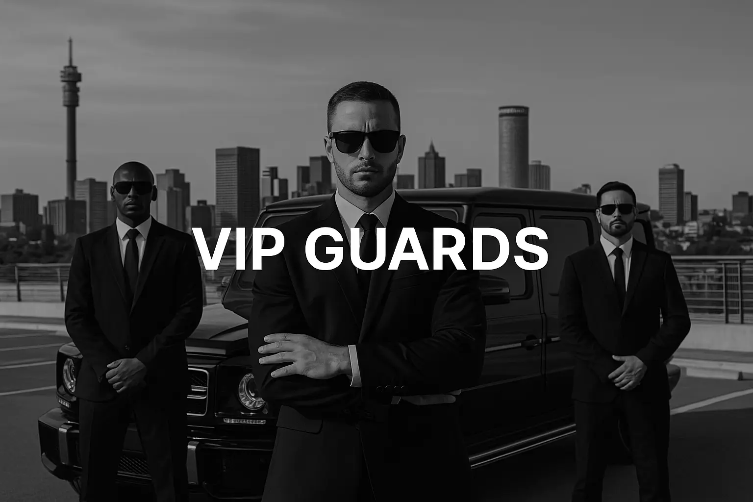 Close protection officer planning secure routes in Johannesburg