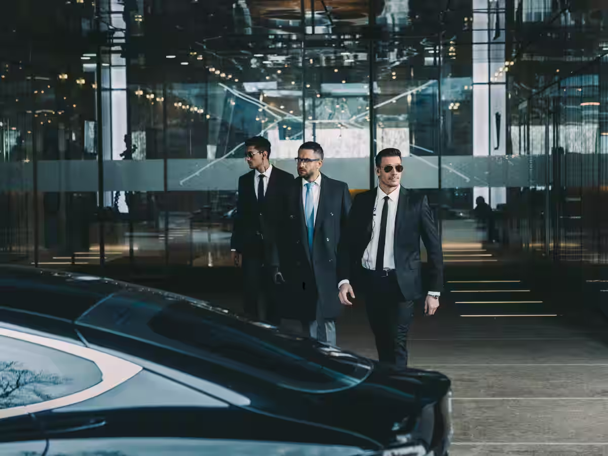 VIP protection Pretoria diplomatic close protection officers at government district